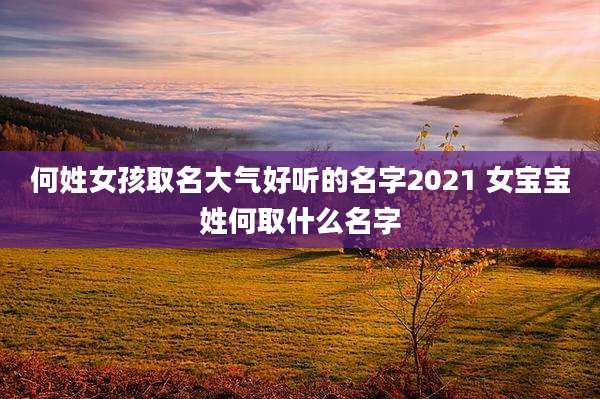 何姓女孩取名大气好听的名字2021 女宝宝姓何取什么名字
