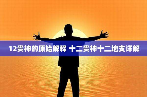 12贵神的原始解释 十二贵神十二地支详解