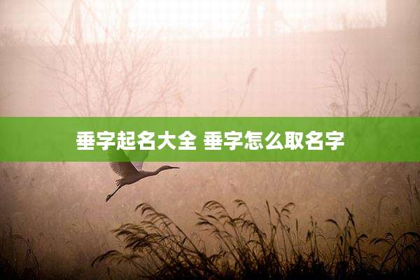 垂字起名大全 垂字怎么取名字