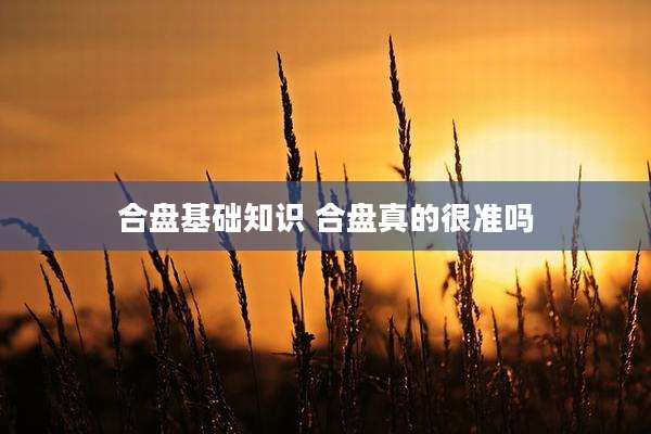 合盘基础知识 合盘真的很准吗