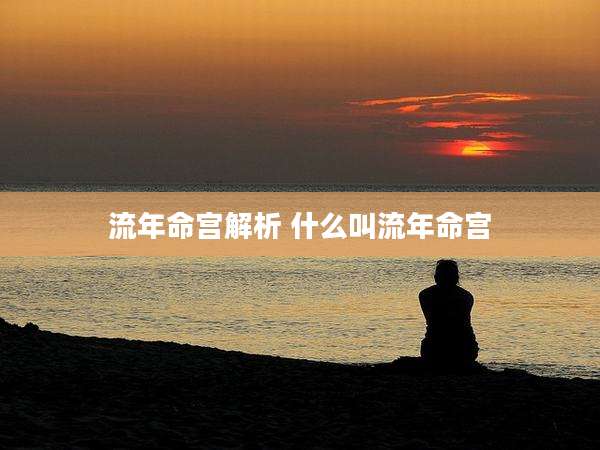流年命宫解析 什么叫流年命宫