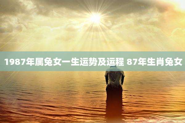 1987年属兔女一生运势及运程 87年生肖兔女