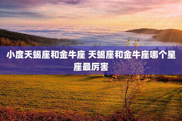 小度天蝎座和金牛座 天蝎座和金牛座哪个星座最厉害