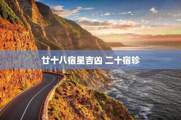 廿十八宿星吉凶 二十宿轸