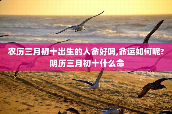 农历三月初十出生的人命好吗,命运如何呢? 阴历三月初十什么命