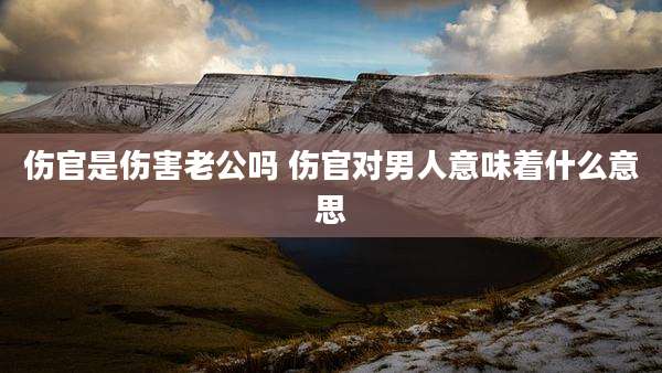 伤官是伤害老公吗 伤官对男人意味着什么意思