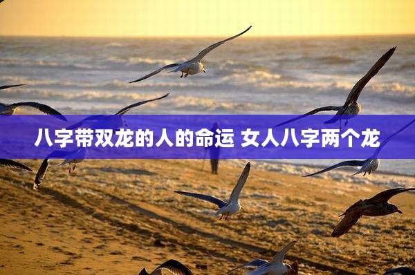 八字带双龙的人的命运 女人八字两个龙