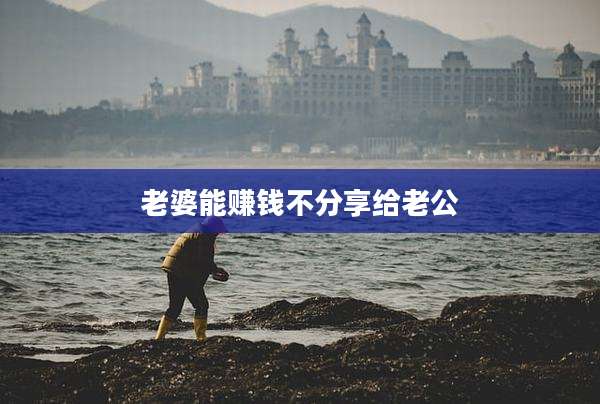 老婆能赚钱不分享给老公