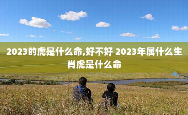 2023的虎是什么命,好不好 2023年属什么生肖虎是什么命