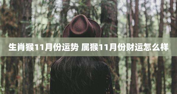 生肖猴11月份运势 属猴11月份财运怎么样