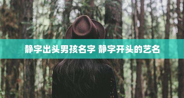 静字出头男孩名字 静字开头的艺名