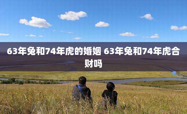 63年兔和74年虎的婚姻 63年兔和74年虎合财吗