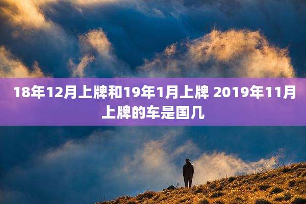 18年12月上牌和19年1月上牌 2019年11月上牌的车是国几