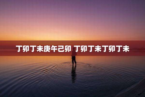 丁卯丁未庚午己卯 丁卯丁未丁卯丁未