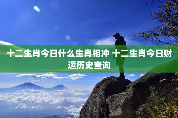 十二生肖今日什么生肖相冲 十二生肖今日财运历史查询