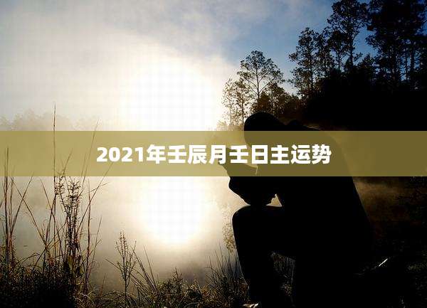 2021年壬辰月壬日主运势