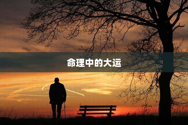 命理中的大运