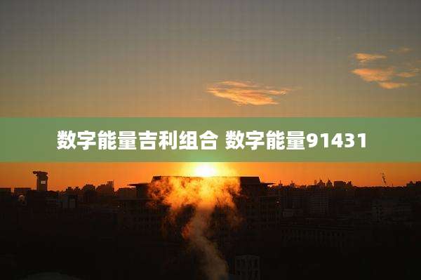 数字能量吉利组合 数字能量91431