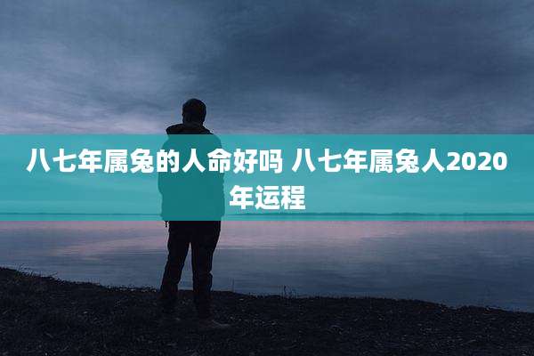 八七年属兔的人命好吗 八七年属兔人2020年运程