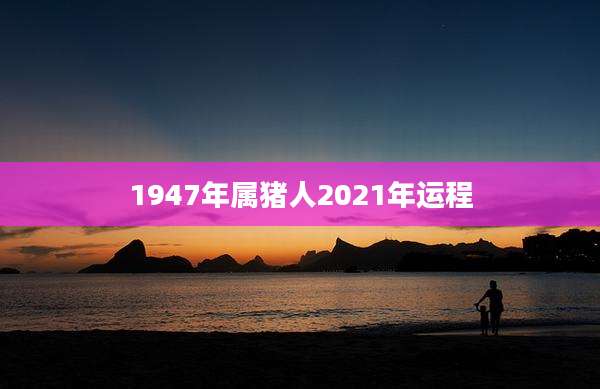 1947年属猪人2021年运程