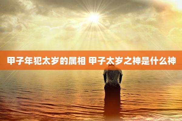 甲子年犯太岁的属相 甲子太岁之神是什么神