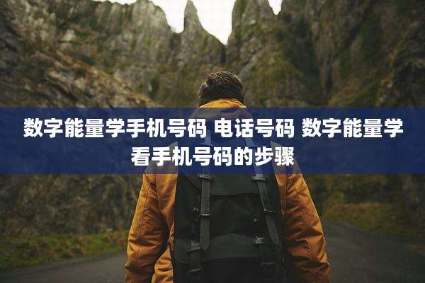 数字能量学手机号码 电话号码 数字能量学看手机号码的步骤