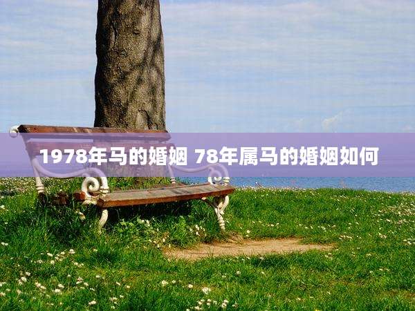 1978年马的婚姻 78年属马的婚姻如何