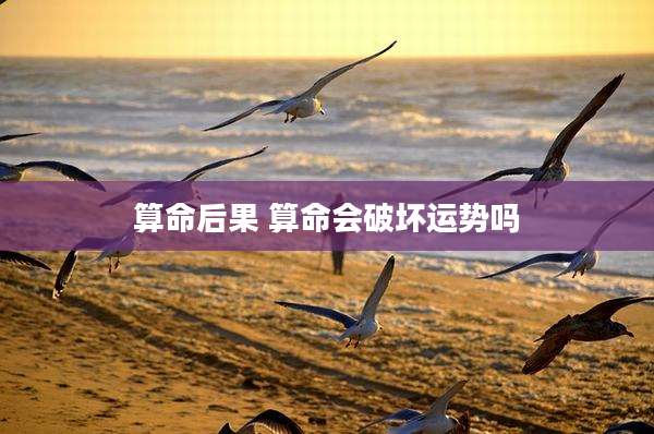 算命后果 算命会破坏运势吗
