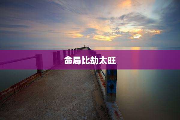 命局比劫太旺
