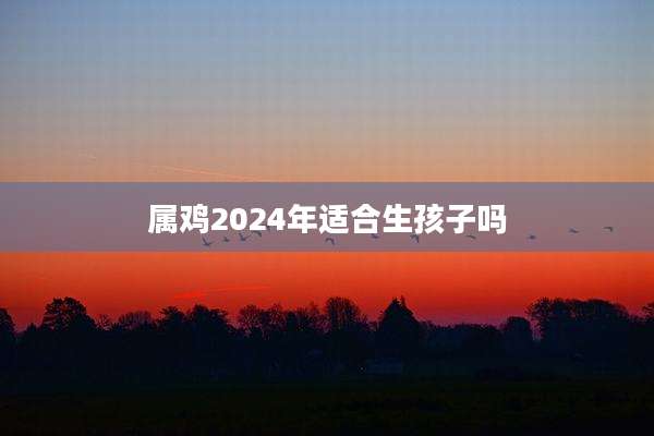 属鸡2024年适合生孩子吗