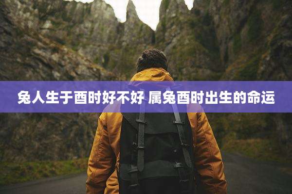 兔人生于酉时好不好 属兔酉时出生的命运