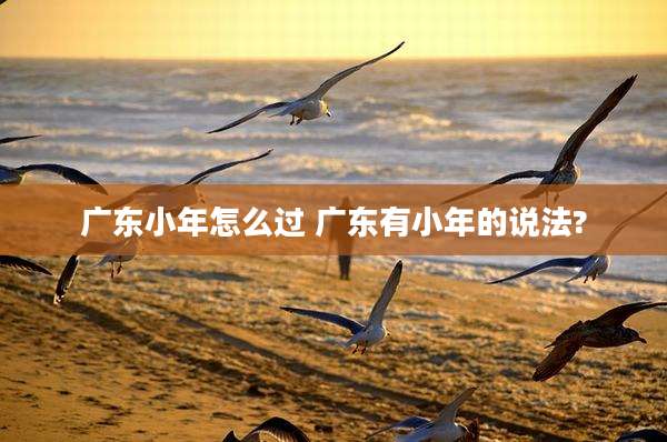 广东小年怎么过 广东有小年的说法?