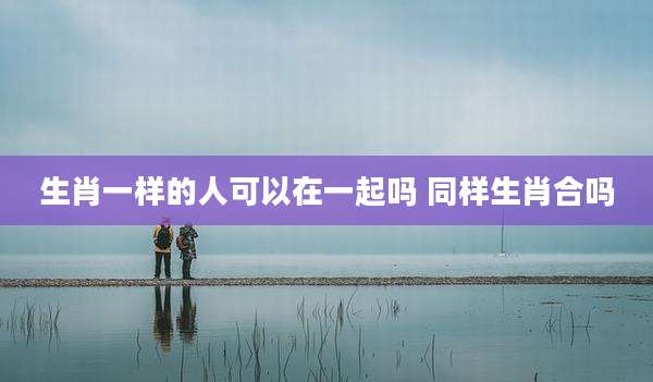 生肖一样的人可以在一起吗 同样生肖合吗