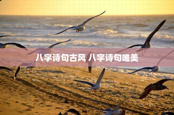 八字诗句古风 八字诗句唯美