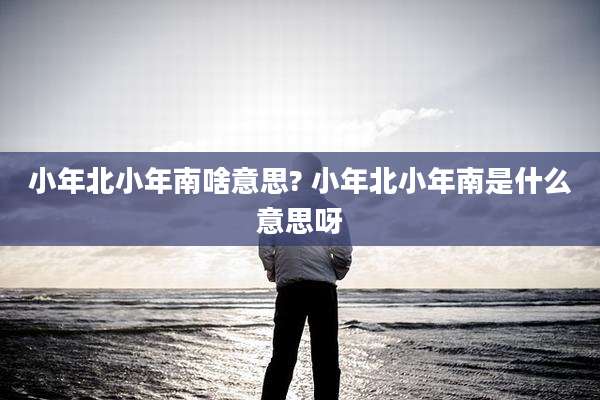 小年北小年南啥意思? 小年北小年南是什么意思呀
