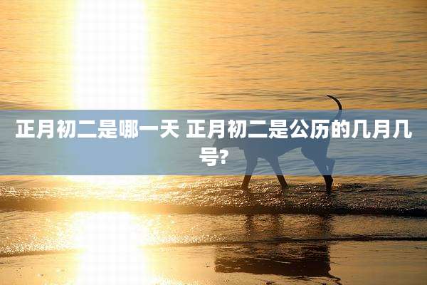 正月初二是哪一天 正月初二是公历的几月几号?