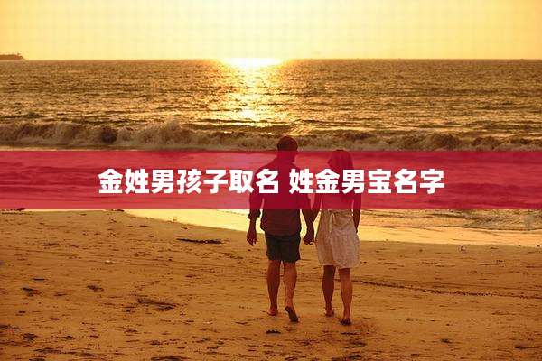 金姓男孩子取名 姓金男宝名字