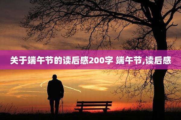 关于端午节的读后感200字 端午节,读后感