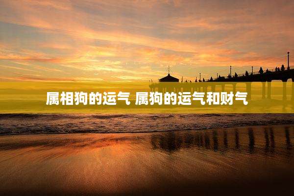 属相狗的运气 属狗的运气和财气