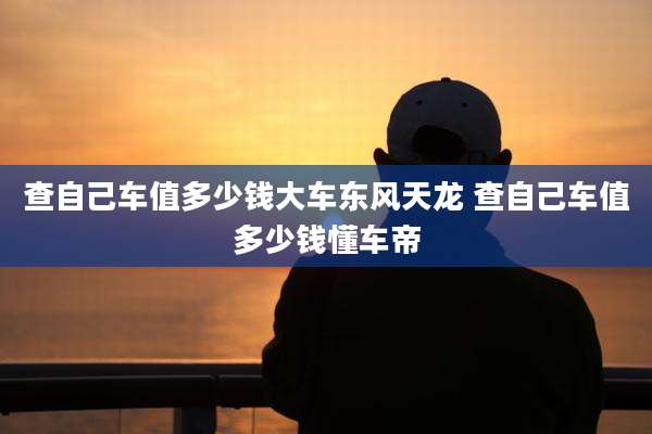 查自己车值多少钱大车东风天龙 查自己车值多少钱懂车帝