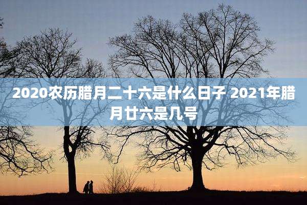 2020农历腊月二十六是什么日子 2021年腊月廿六是几号