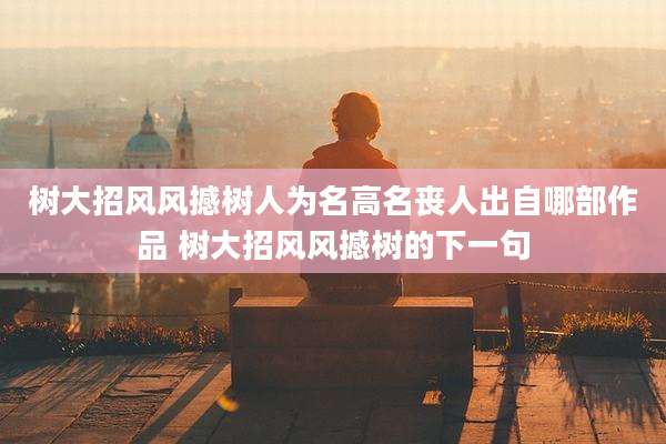 树大招风风撼树人为名高名丧人出自哪部作品 树大招风风撼树的下一句