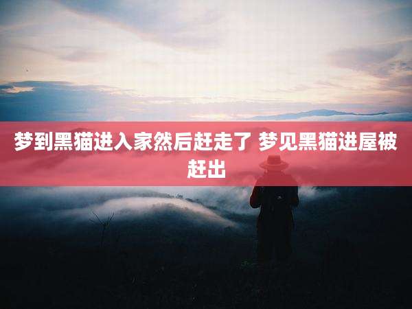 梦到黑猫进入家然后赶走了 梦见黑猫进屋被赶出
