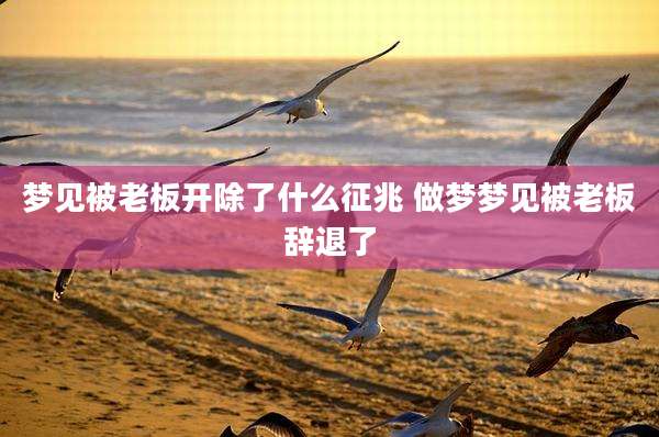 梦见被老板开除了什么征兆 做梦梦见被老板辞退了