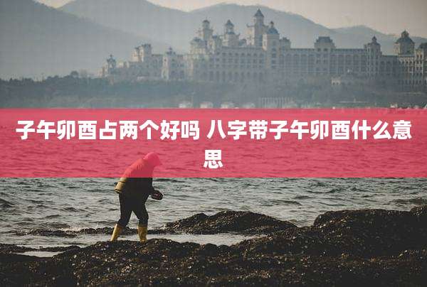子午卯酉占两个好吗 八字带子午卯酉什么意思