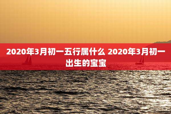 2020年3月初一五行属什么 2020年3月初一出生的宝宝
