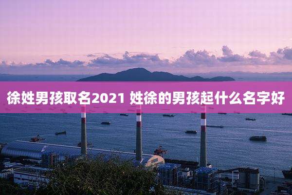 徐姓男孩取名2021 姓徐的男孩起什么名字好