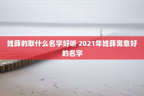 姓薛的取什么名字好听 2021年姓薛寓意好的名字