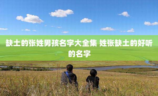 缺土的张姓男孩名字大全集 姓张缺土的好听的名字