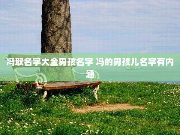 冯取名字大全男孩名字 冯的男孩儿名字有内涵